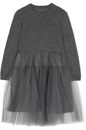 JNBY by JNBY Robe mi-longue à empiècements en tulle