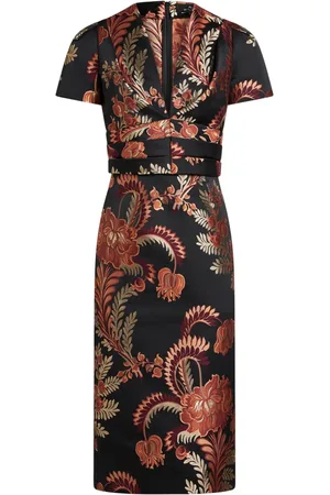 Etro Robe en jacquard à coupe mi-longue