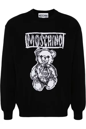 Moschino Pull à motif ourson en intarsia