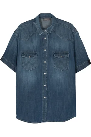 LORENA ANTONIAZZI Chemise en jean à manches courtes