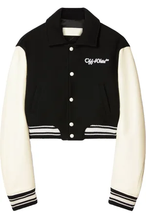 OFF-WHITE Veste bomber à coupe crop