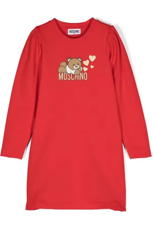 Moschino Robe évasée à imprimé ourson