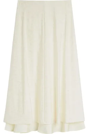 Jil Sander Jupe mi-longue à fleurs en jacquard