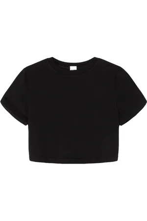 RE/DONE T-shirt crop à manches courtes