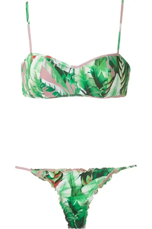 AMIR SLAMA Bikini à fleurs