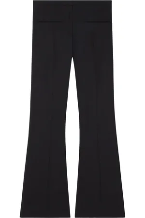 Courrèges Pantalon en laine mélangée à coupe évasée
