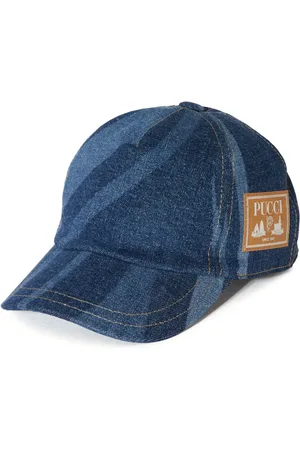 PUCCI Junior Casquette en jean à imprimé Marmo