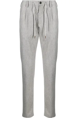 ELEVENTY Pantalon chiné à coupe fuselée