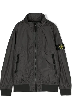 Stone Island Veste zippée à patch logo