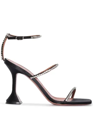 Amina Muaddi Sandales Gilda 95 mm à ornements strassés