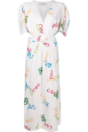 Isolda Robe Lina à motif serpent