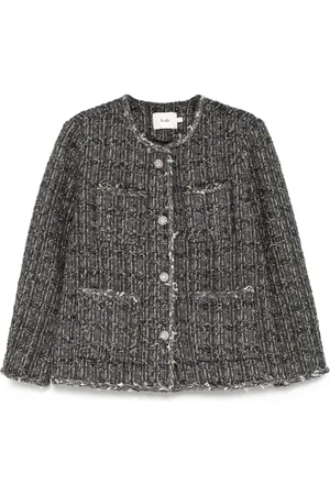 B+AB Veste en tweed à encolure ronde