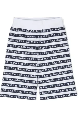 Balmain Short en coton à logo imprimé