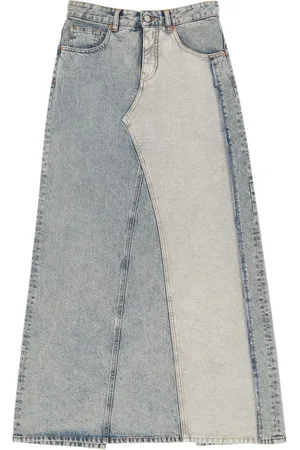 Maison Margiela Jupe longue en jean à fente