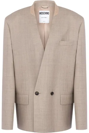 Moschino Blazer croisé à design sans col