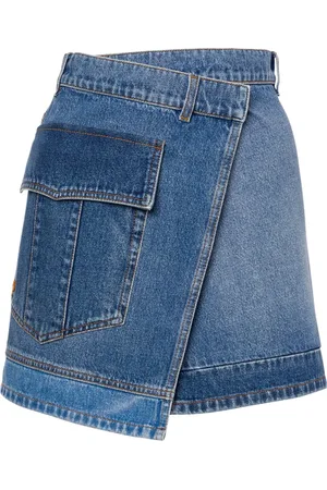 Serafini Jupe en jean à design asymétrique