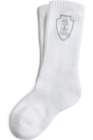 Brunello Cucinelli Chaussettes à motif brodé