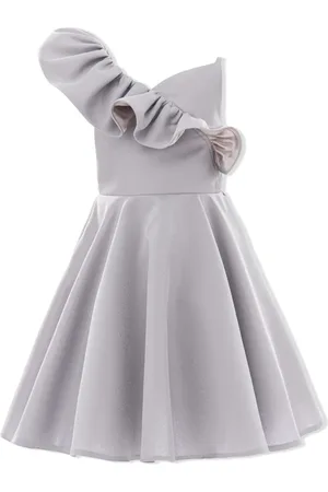 Tulleen Robe volantée à une épaule
