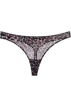 Marlies Dekkers String transparent à imprimé léopard