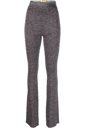 GCDS Pantalon en maille à coupe évasée
