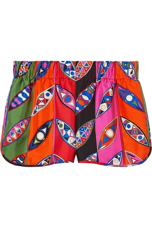 Puccini Short en soie à taille élastique