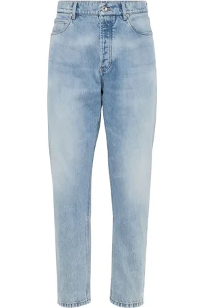 Brunello Cucinelli Jean slim à taille mi-haute