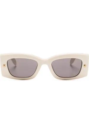 Alexander McQueen Lunettes de soleil rectangulaires à détails de clous