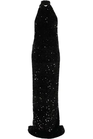 Ana Radu Robe ornée de sequins à coupe longue