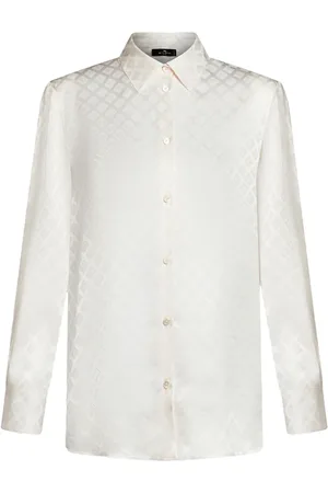 Etro Chemise en soie à motif en jacquard