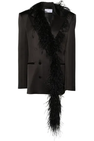 GIUSEPPE DI MORABITO Blazer à détails de plumes
