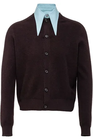 Prada Cardigan en cachemire à col italien