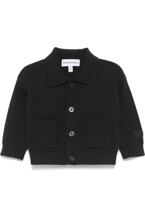 Emporio Armani Cardigan à logo brodé
