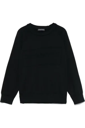 Emporio Armani Pull à logo en jacquard