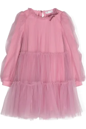 MONNALISA Robe courte en tulle à volants superposés