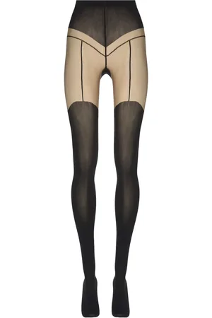 Wolford Collants à imprimé jarretière