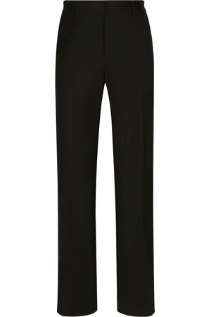 Dolce & Gabbana Pantalon en laine à coupe droite