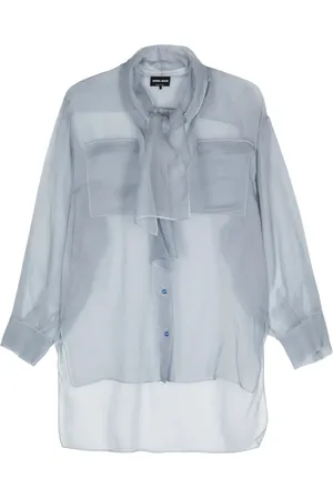 Giorgio Armani Chemise à détail de foulard