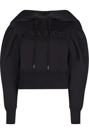 Nina Ricci Hoodie en coton à logo brodé