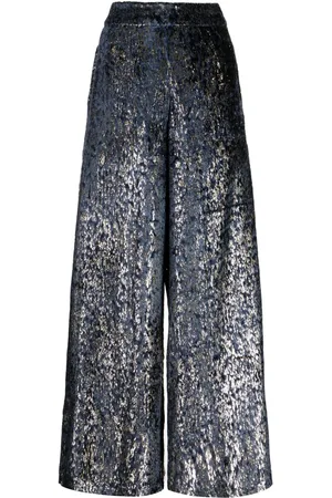 BIYAN Pantalon palazzo en jacquard