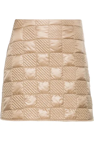 Moncler Minijupe matelassée à patch logo