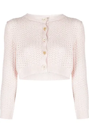 Fabiana Filippi Cardigan en maille ajourée à sequins
