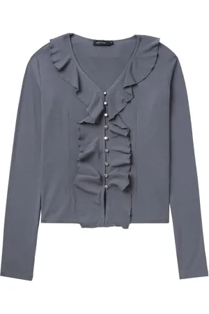 tout a coup Cardigan nervuré à fronces