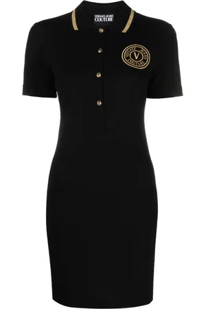VERSACE Robe courte à col polo