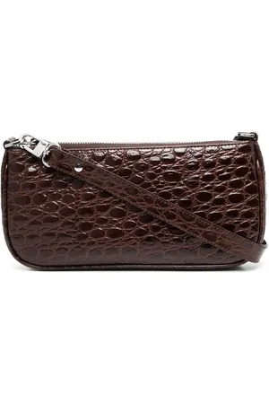 By Far Sac à effet peau de crocodile