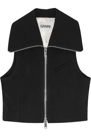 Ganni Gilet à fermeture zippée