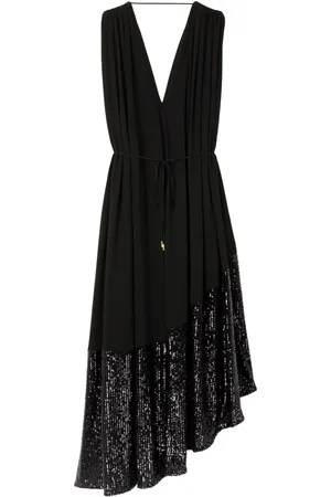 AZ FACTORY Robe longue plissée à sequins
