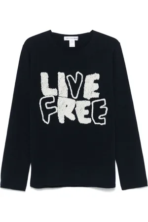Comme des Garçons X Fred Perry pull Live Free