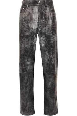 J.W.Anderson Pantalon en cuir à coupe droite