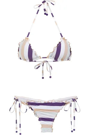 AMIR SLAMA Striped bikini set