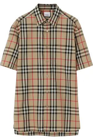 Burberry Chemise en coton à motif Vintage Check